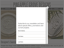 Tablet Screenshot of pineapplegrove.com
